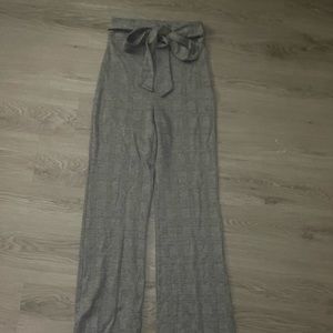 Plaid Flare Pants
